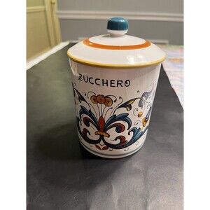 Nova Deruta Zucchero Sugar Ceramic Jar - Made In Italy